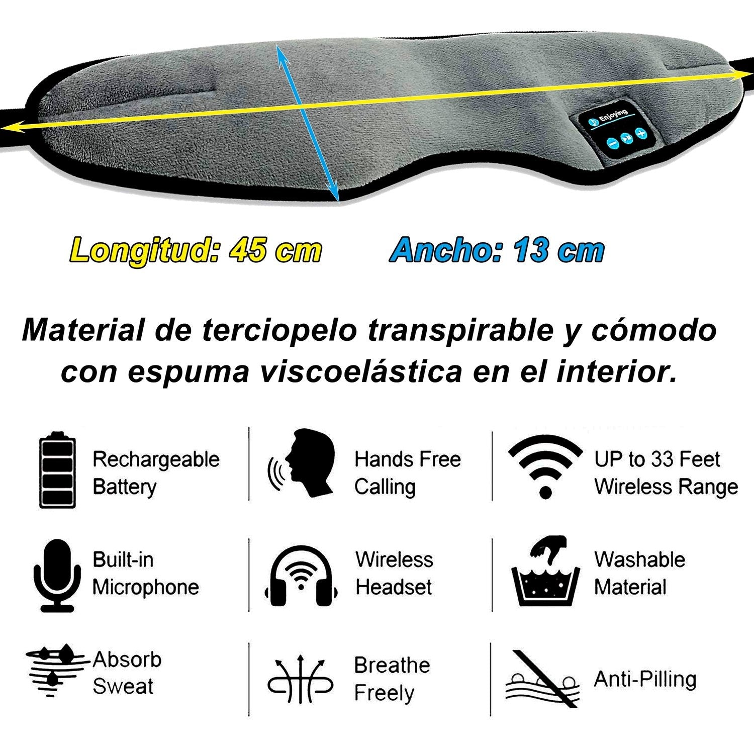 AUDIFONO ANTIFAZ BLUETOOTH - TAKEM