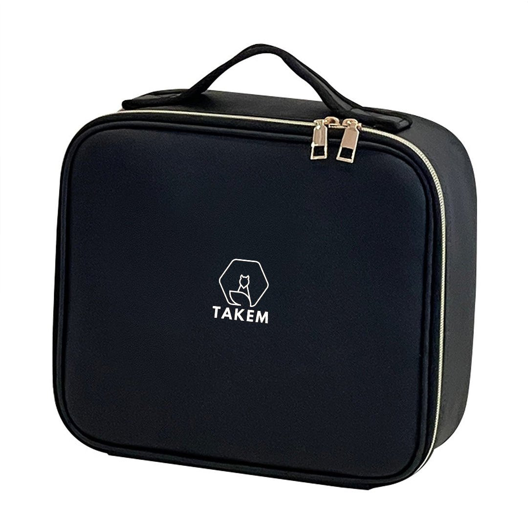 ORGANIZADOR DE MAQUILLAJE CON ESPEJO LUZ LED - TAKEM