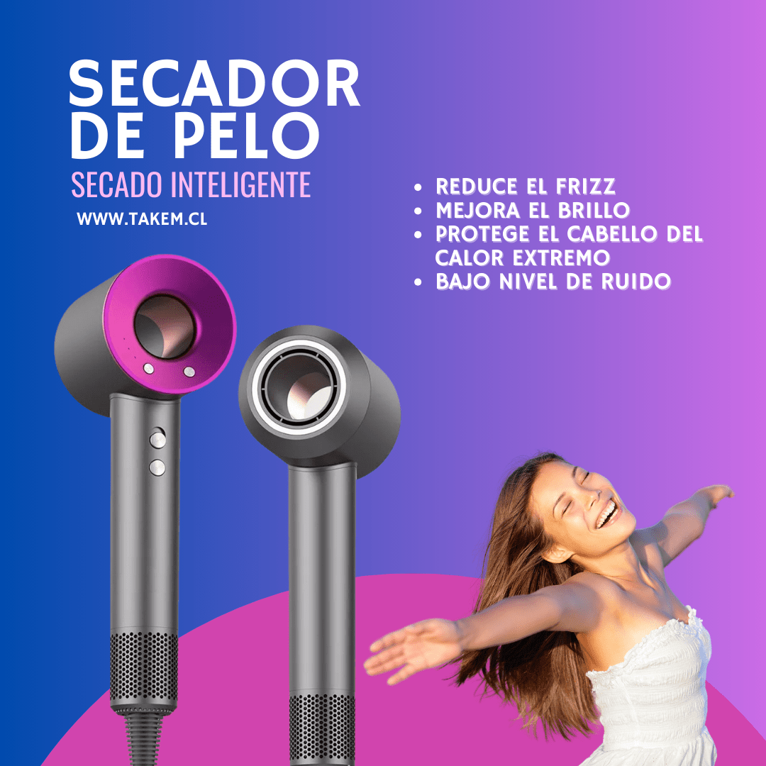 SECADOR DE PELO INTELIGENTE SIN ASPAS - TAKEM