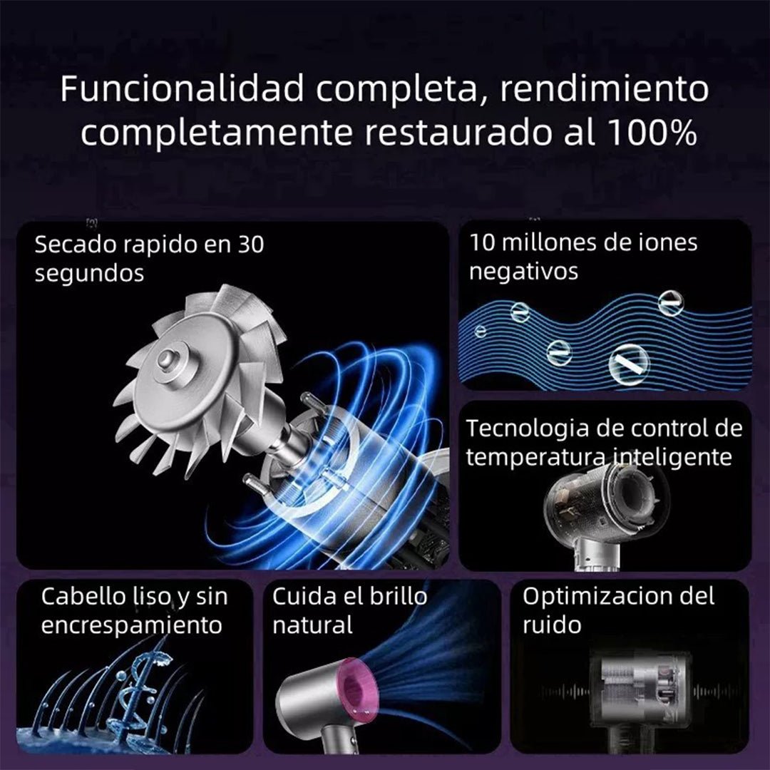 SECADOR DE PELO INTELIGENTE SIN ASPAS - TAKEM